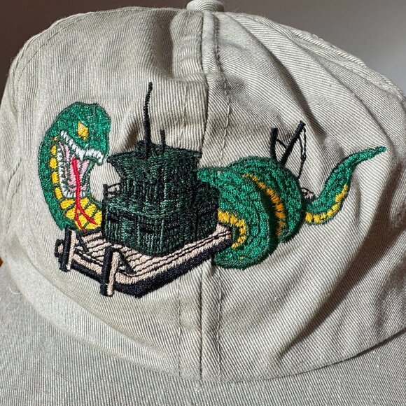 Anaconda (1997) - Movie Crew Wrap Gift - VTG Ball Cap Embroidered (Beige) - Rare - Picture 2 of 5